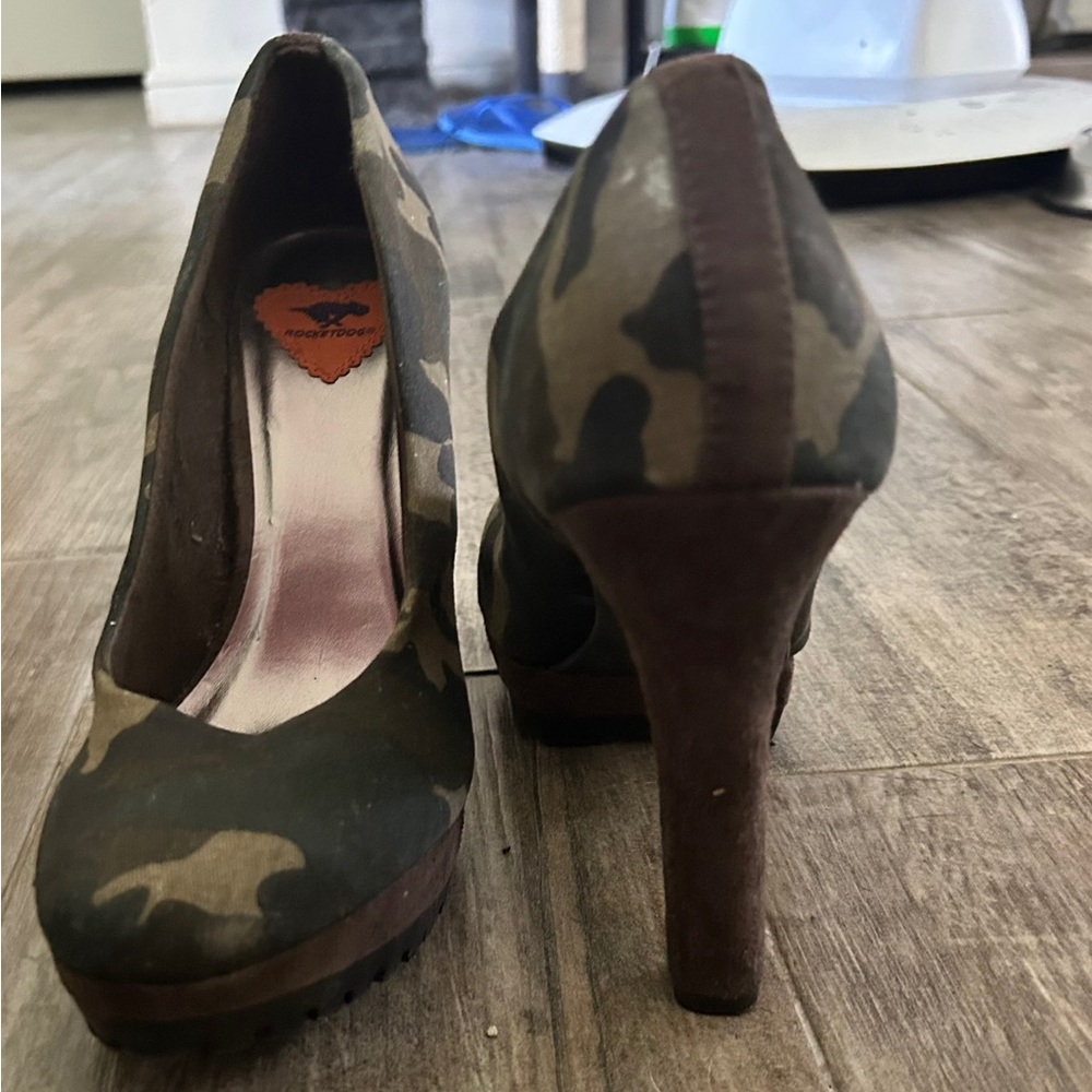 Rocket Dog Camouflage Heels